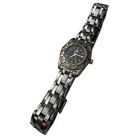 Autre Marque Reloj de cuarzo vintage Givenchy de acero plateado