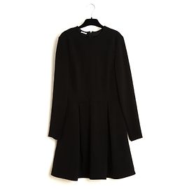 Miu Miu 2013 Minimalistisches Schwarzes Crepe-Kleid FR38 Perfektes Schwarzes Crepe-Kleid UK10 US8