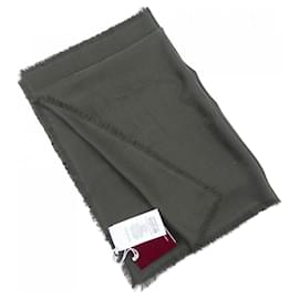 Stola in lana e seta verde Gucci