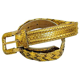 Burberry Gürtel aus Pythonleder Gold