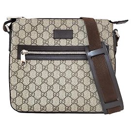 Borsa Gucci GG Supreme marrone tela e pelle