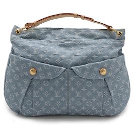 Sac à épaule en denim Monogram Louis Vuitton