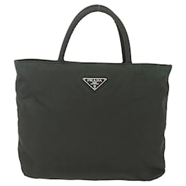 Borsa a mano vintage Prada con zip in tessuto