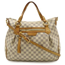 Borsa Tote Louis Vuitton Damier Azur Evora MM