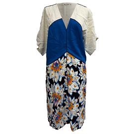Abito midi a spalle scoperte con stampa floreale Etro in viscosa multicolore