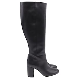 Bottes Hautes Stuart Weitzman en Cuir Noir