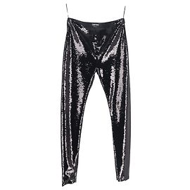 Leggings con paillettes Tom Ford in poliammide nera