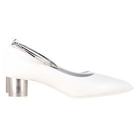 Alima Pumps von Jil Sander aus weißem Leder
