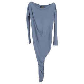 Vestido Largo Bateau Vivienne Westwood Anglomania en Viscosa Azul Claro