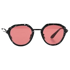 Prada Phantos 50mm Sonnenbrille aus schwarzem Acetat