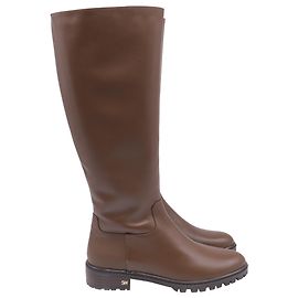 Botas altas de cuero marrón Stuart Weitzman City