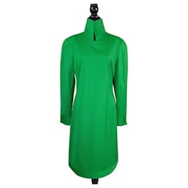 Genny Vintage grünes Wollkleid