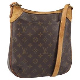 LOUIS VUITTON Monogram Odeon PM Schultertasche M56390 LV Auth hk3451