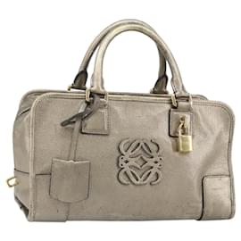 LOEWE Amazonas Borsa a Mano in Pelle Oro Auth bs33234 - Loewe