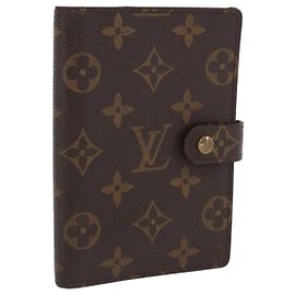 LOUIS VUITTON Cubierta de Agenda Monogram PM Planificador Diario R20005 LV Auth BA10571