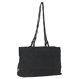 Borsa a Spalla PRADA in Nylon Nero Argento Autentica bs33284
