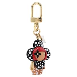 LOUIS VUITTON LV x YK Porte Cles Vivienne Charm metal Black M01145 Auth 168054SM - Louis Vuitton