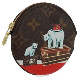 LOUIS VUITTON Monedero Ron Purse M62088 LV Auth 171594M Navidad 2017