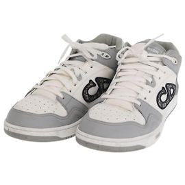Niedrig geschnittene Dribble-Sneaker aus Trotter-Canvas von Christian Dior B57 Grau Auth 169910M