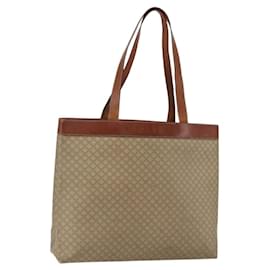 Céline Borsa Tote in Tela Macadam CELINE PVC Beige Oro Auth ti3692