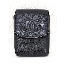 Chanel Timeless Caviar Leather Case Black