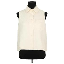 Dior Top sin mangas en ecru