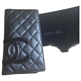 Portafoglio Agenda Chanel in Pelle Cambon Nero