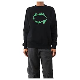 Sudadera negra con logo en aplique - tamaño XS - Off White