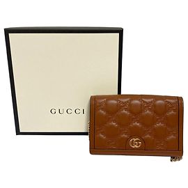 Gucci GG Matelassé Leder Schultertasche