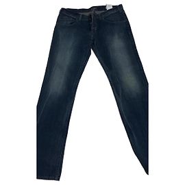 Armani Jeans AJ Slim Fit Denim Blue Cotton Pants