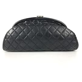 Borsa clutch in pelle nera Chanel