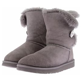 Botas "Bailey Button" de ante gris - Ugg