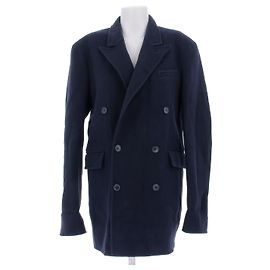 Loewe Wollmantel in Navy Blau