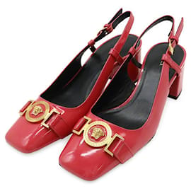 Escarpins en cuir verni Versace