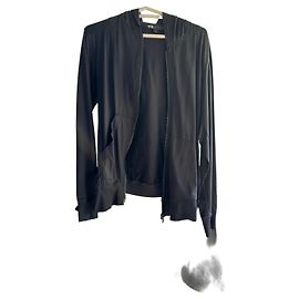 Y3 Y-3 Schwarze Sportjacke mit Kapuze