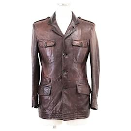 Chaqueta de cuero Gucci