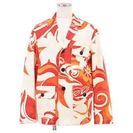 Autre Marque Chaqueta de algodón con motivo floral Dries Van Noten