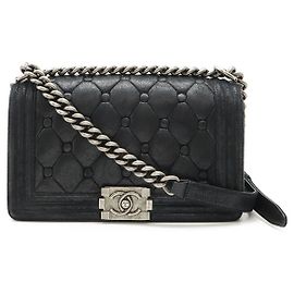 Borsa a spalla in pelle Chanel Boy