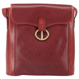 Christian Dior Vintage Honeycomb Flap Canvas e Pelle