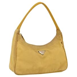 PRADA Borsa a mano in nylon giallo argento autentica ti3741 - Prada