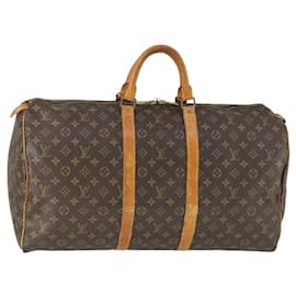 LOUIS VUITTON Bolsa Boston Monogram Keepall 55 M41424 LV Auth ka2325 - Louis Vuitton
