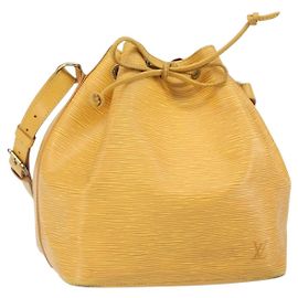 LOUIS VUITTON Borsa a Spalla Petit Noé Epi Gialla M44109 LV Auth 171081