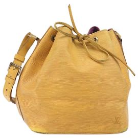 LOUIS VUITTON Sac à épaule Petit Noé Epi Jaune M44109 LV Auth 170770