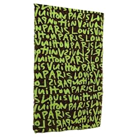 Sciarpa Monogram Graffiti Verde LOUIS VUITTON LV Auth am10736SV