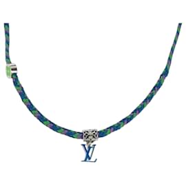 Bracciale dell'amicizia in ottone Louis Vuitton metallo blu M0967Z LV Auth 169944M