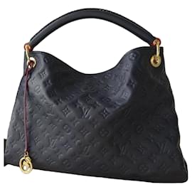 Borsa a mano Louis Vuitton Artsy in pelle blu notte