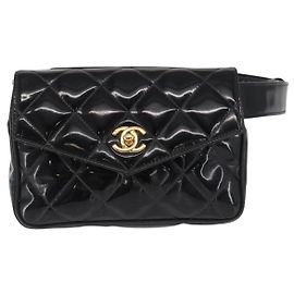Chanel Vintage CC Flap Waist Patent Leather small