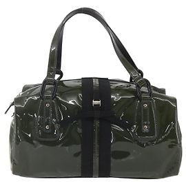 Borsa vintage Salvatore Ferragamo in pelle verniciata