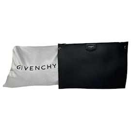 Clutch in pelle Antigona vintage Givenchy antracite
