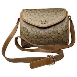 Borsa a spalla / crossbody vintage Celine Monogram oro beige - Céline